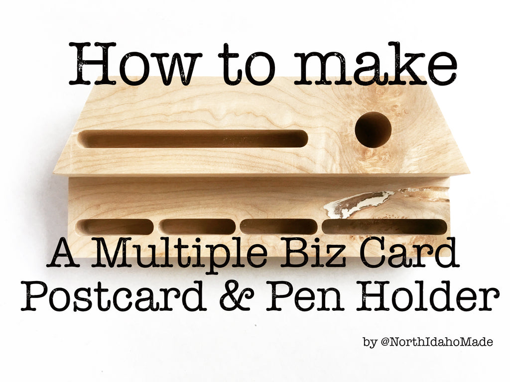 How to make a multiple business card holder, postcard and pen holder.