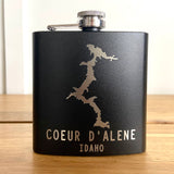 6oz Coeur d’Alene Stainless Steel Flask - RTS