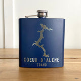6oz Coeur d’Alene Stainless Steel Flask - RTS
