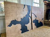 38x36” 3-D Lake Art - Lake Coeur d’Alene