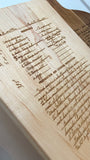 Cutting Board - Engraved Family Recipe Keepsake