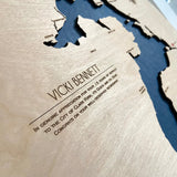 Round Lake Pend Oreille, Idaho Map Custom Engraved 3-D Wood Map Wall Hanging