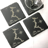 Set of 4 Hayden, Idaho Slate Coasters