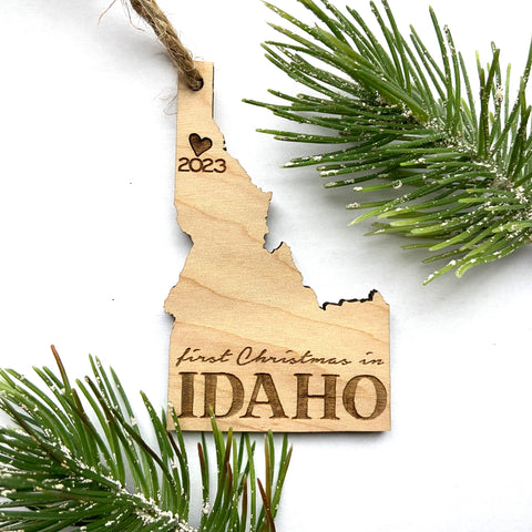 First Christmas In Idaho Christmas Ornament