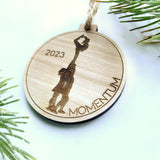 Cheerleader Ornament - Cheer Dancer Cheer Team Engraved Wood Christmas Ornament