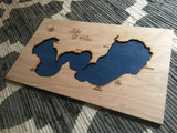 Lake St Helen, Michigan - Custom Engraved 3-D Wood Wall Hanging