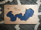 Lake St Helen, Michigan - Custom Engraved 3-D Wood Wall Hanging