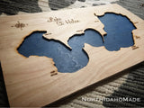 Lake St Helen, Michigan - Custom Engraved 3-D Wood Wall Hanging