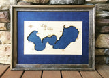 Lake St Helen, Michigan - Custom Engraved 3-D Wood Wall Hanging