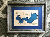 Lake St Helen, Michigan - Custom Engraved 3-D Wood Wall Hanging