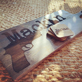 25x9” Mango Wood Paddle Engraved Charcuterie Board and/or Pizza Peel