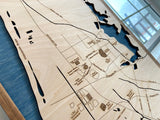 3-D wood map Baton Rouge