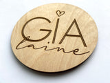 Heart Baby Name Plaque Gia Laine
