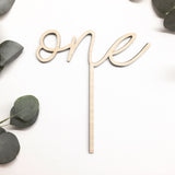 Personalized Wood Cake Topper