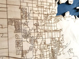 CDA Detailed Road Map of Lake Coeur d'Alene Idaho - CDA Lake