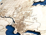 CDA Detailed Road Map of Lake Coeur d'Alene Idaho - CDA Lake