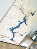 CDA Detailed Road Map of Lake Coeur d'Alene Idaho - CDA Lake