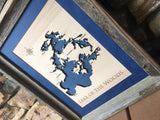 Big Whiteshell Lake, Manitoba Canada - Custom Engraved 3-D Wood Map Wall Hanging