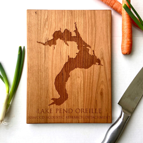 lake pend oreille cutting board