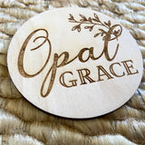Growing Branch | Personalized Baby Name Announcement Plaque