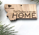First Christmas Living in Montana Christmas Ornament