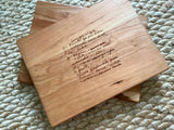 Cutting Board - Engraved Family Recipe Keepsake