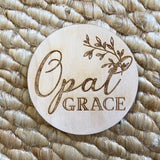 Growing Branch | Personalized Baby Name Announcement Plaque