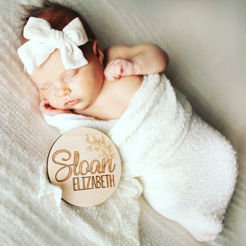 Growing Branch | Personalized Baby Name Announcement Plaque