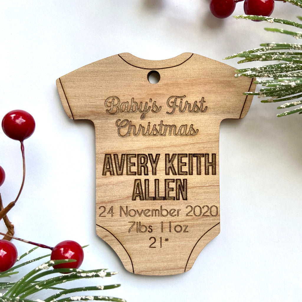 Personalized Wooden Christmas Ornaments