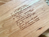 Cutting Board - Engraved Family Recipe Keepsake