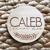 Baby Name Announcement Plaque
