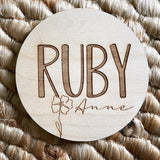 Growing Branch | Personalized Baby Name Announcement Plaque