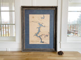 CDA Area Wood Lake Map - Coeur d'Alene, Hayden and Fernan with Chain Lakes