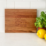 Cutting Board - Engraved Family Recipe Keepsake