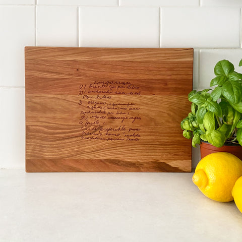Cutting Board - Engraved Family Recipe Keepsake