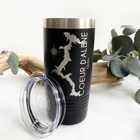 In Stock - 20oz Coeur D’Alene Idaho Double Wall Insulated Idaho Tumbler