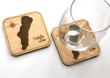 Lake Cocolalla wood coaster