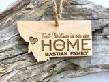 First Christmas Living in Montana Christmas Ornament