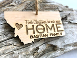 First Christmas Living in Montana Christmas Ornament