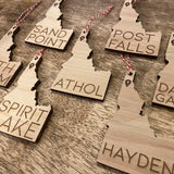 Local Hometown State Wood Ornament - Idaho Ornaments