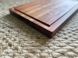 12x18” Thick Cherry Butcher Block with Juice Groove Personalized Engraved Cutting Board