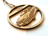 Civic Hatchback Car Engraved Wood Christmas Ornament