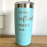 Softball Mom Era - 20oz Mint Double Wall Insulated Idaho Tumbler