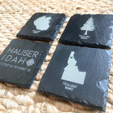 Set of 4 Hauser, Idaho Slate Coasters