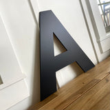 A - 16” Letter Painted Black Alphabet Letters