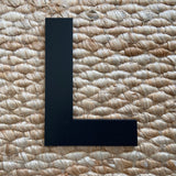 L - 7” Letter Painted Black Alphabet Letters
