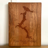 In Stock - 9x12” Cherrywood Lake Coeur d’Alene Cutting Board