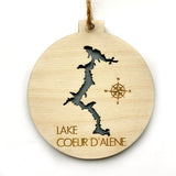 3-D Hayden Lake Engraved Christmas Ornament