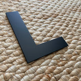 L - 7” Letter Painted Black Alphabet Letters