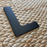 D - 7” Letter Painted Black Alphabet Letters